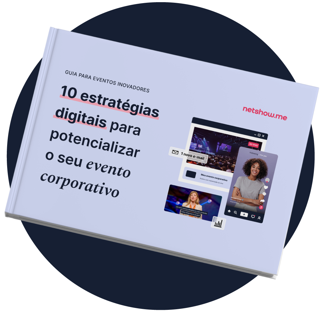 Capa do e-book '10 estratégias digitais para potencializar o seu evento corporativo'